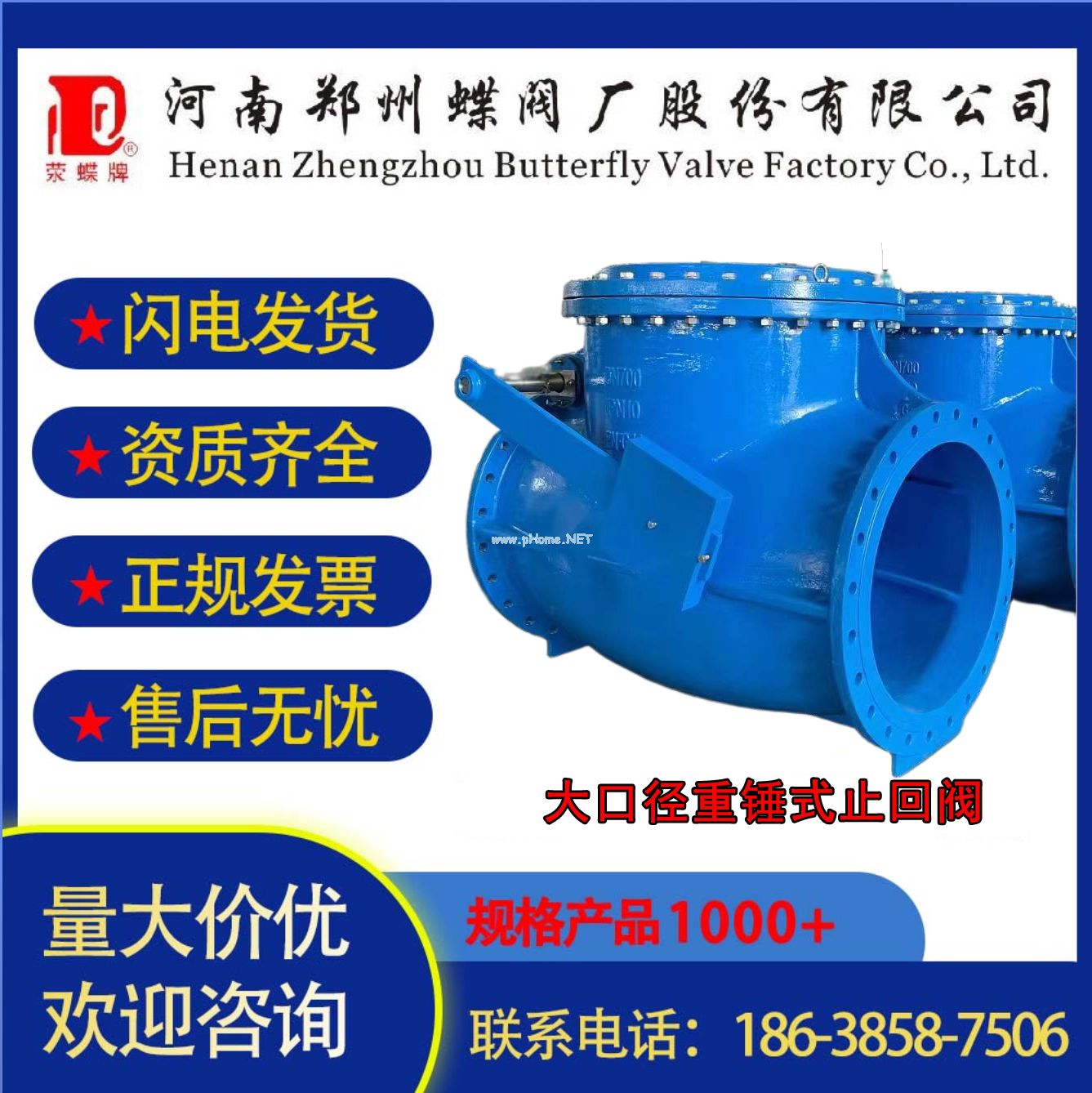 郑州蝶阀厂大口径重锤式止回阀支持定制法兰连接国标